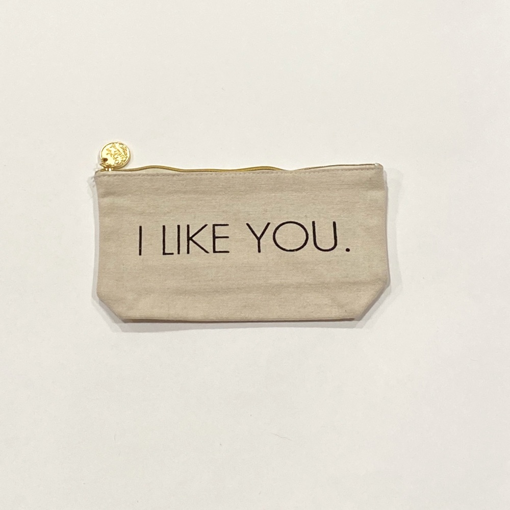 I LIKE YOU CUPCAKES & CARTWHEELS POUCH